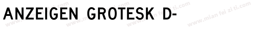 Anzeigen Grotesk D字体转换